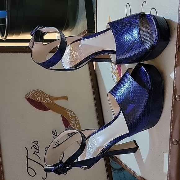 Sz 7med Retro Python Platform Heels - Picture 9 of 16